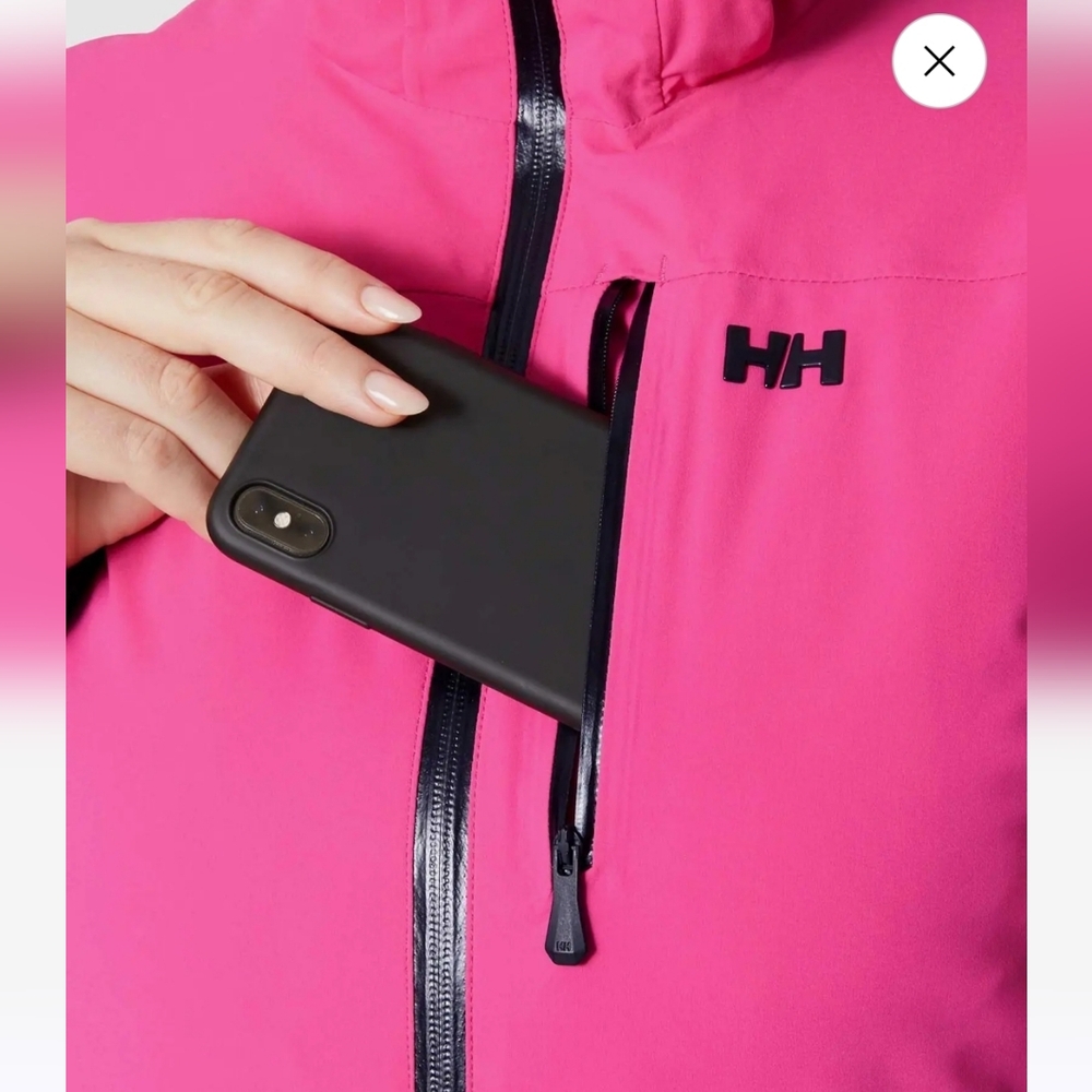 NWT HELLY HANSEN Women's Size MEDIUM HELLY TECH PROFESSIONAL Pink & Black Jacket - Picture 10 of 14